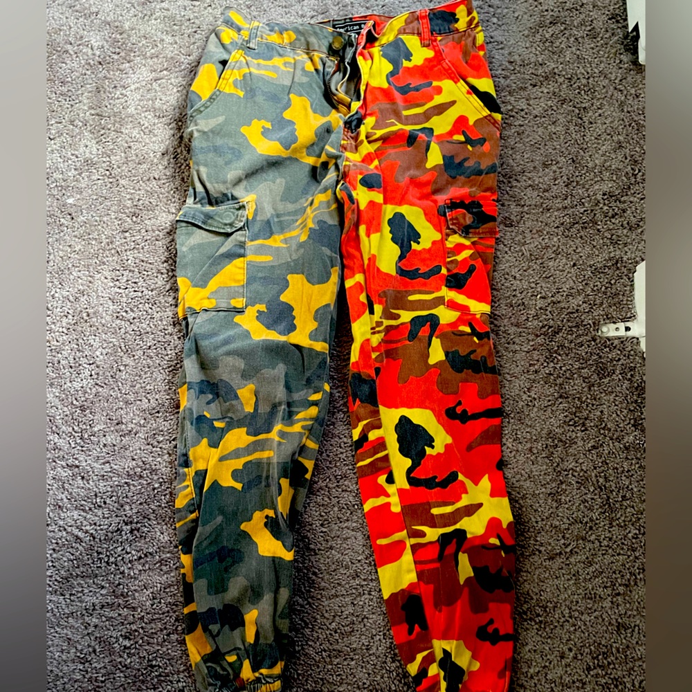 American Bazi 2 side camo cargo pants